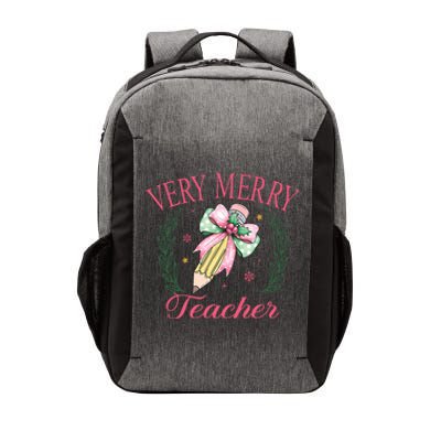 Merry Teacher Bright Students Christmas Joy Vector Backpack