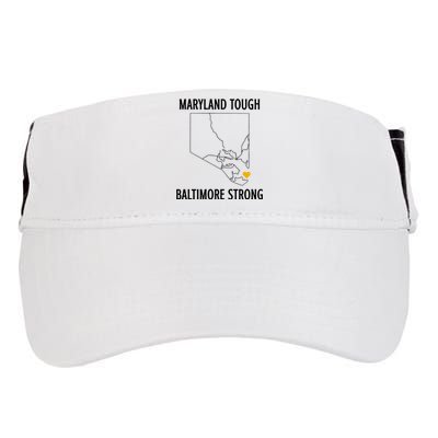 Maryland Tough Baltimore Strong Adult Drive Performance Visor