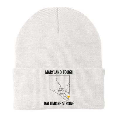 Maryland Tough Baltimore Strong Knit Cap Winter Beanie