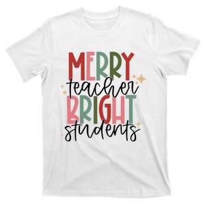 Merry Teacher Bright Students Christmas T-Shirt