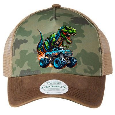 Monster Truck Boy Dinosaur Birthday Party Monster Truck Legacy Tie Dye Trucker Hat