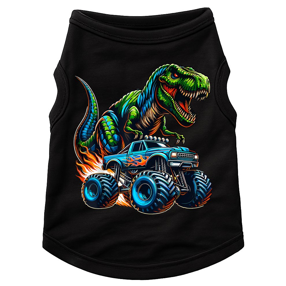 Monster Truck Boy Dinosaur Birthday Party Monster Truck Doggie Tank