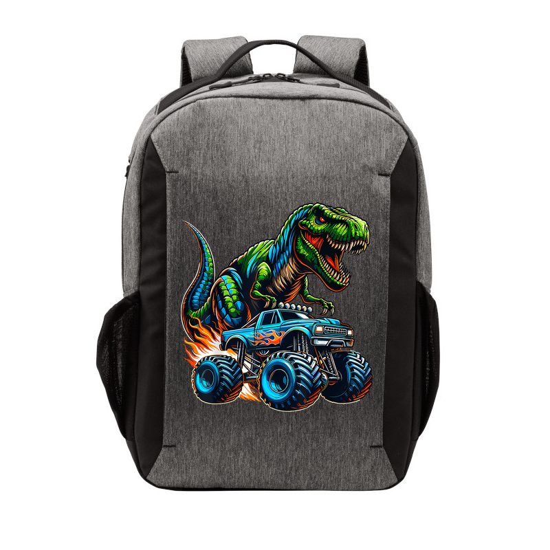 Monster Truck Boy Dinosaur Birthday Party Monster Truck Vector Backpack