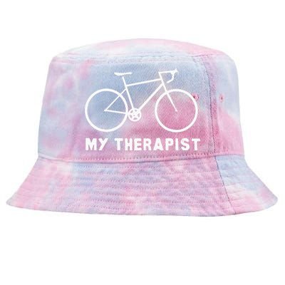 My Therapist Bicycle Funny Bike Riding Rider Cycling Gift Tie-Dyed Bucket Hat