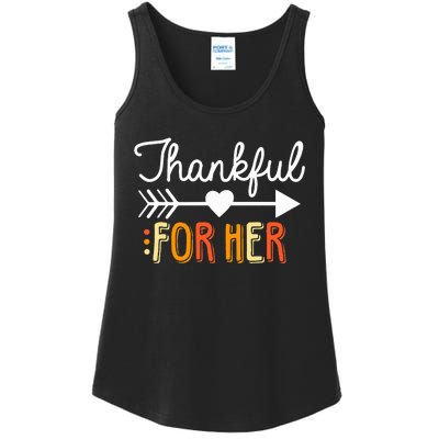 Matching Thanksgiving Couples Pair Funny Outfit Ladies Essential Tank