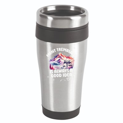 Mont Tremblant Canada Ski Resort Quebec Skiing Souvenir 16oz Travel Tumbler