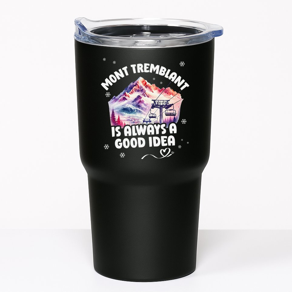 Mont Tremblant Canada Ski Resort Quebec Skiing Souvenir Tumbler