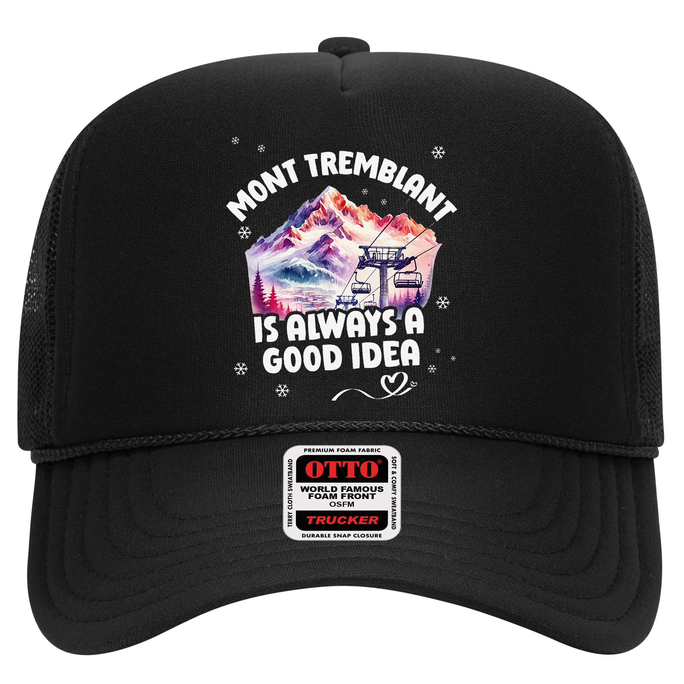 Mont Tremblant Canada Ski Resort Quebec Skiing Souvenir Hat