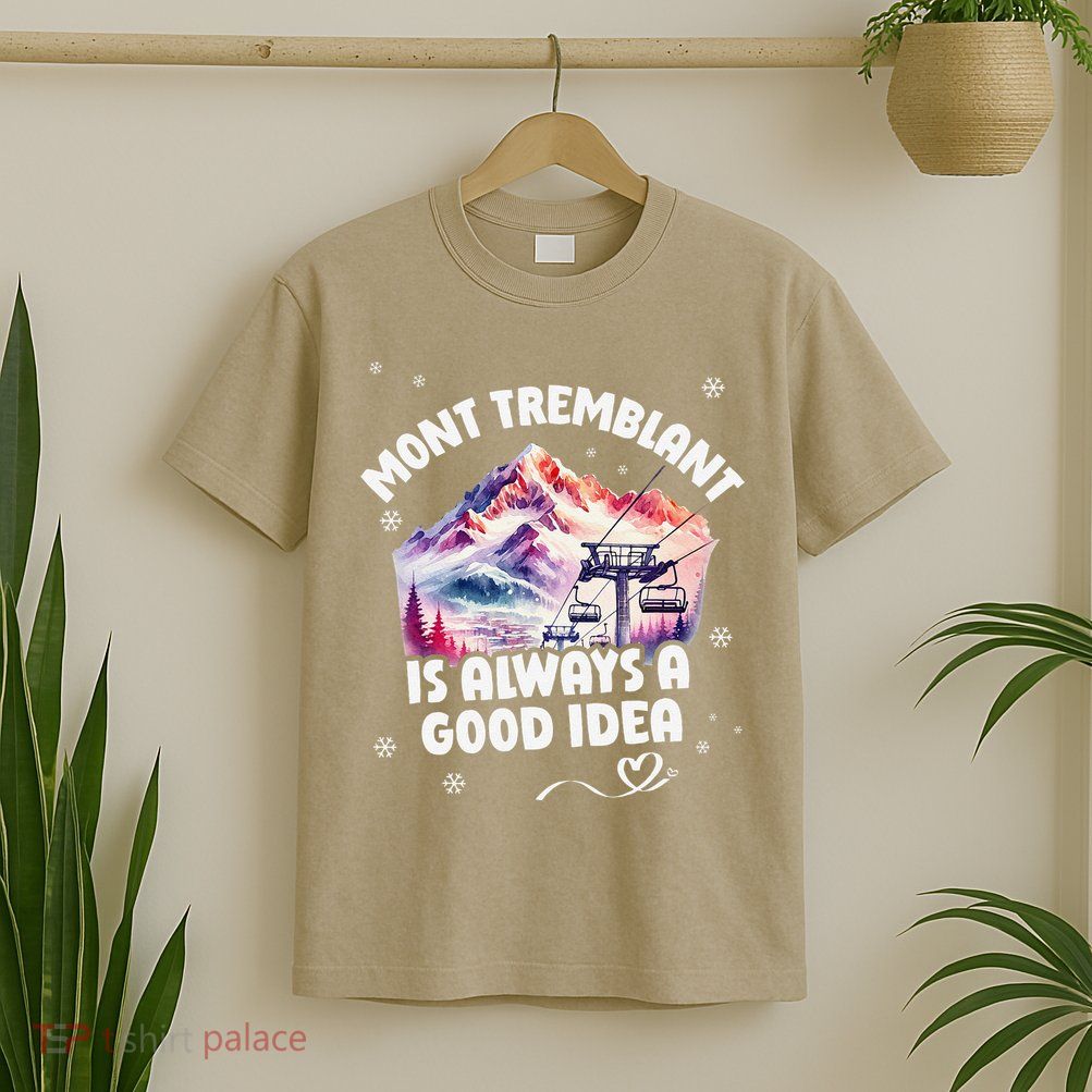 Mont Tremblant Canada Ski Resort Quebec Skiing Souvenir T-Shirt