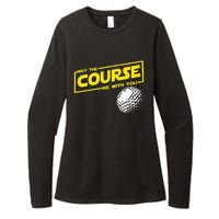 May The Course Be With You Funny Golf Womens CVC Long Sleeve Shirt