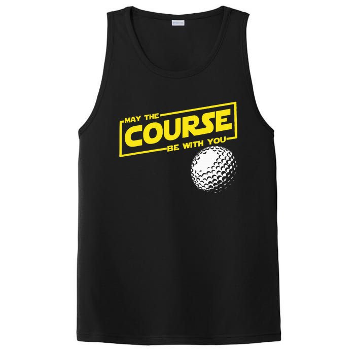 May The Course Be With You Funny Golf PosiCharge Competitor Tank