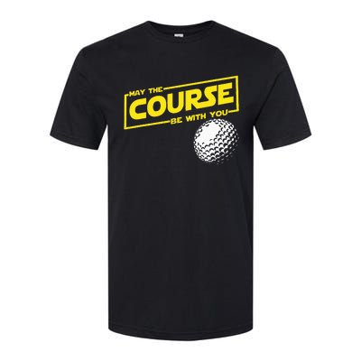 May The Course Be With You Funny Golf Softstyle CVC T-Shirt