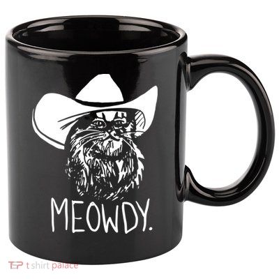 Meowdy Texas Cat Meme 11oz C Handle Ceramic Mug