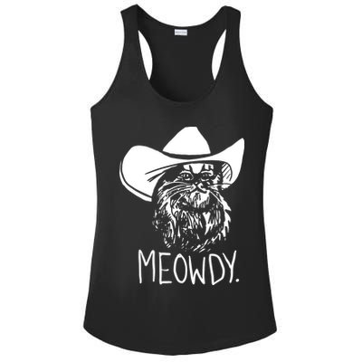 Meowdy Texas Cat Meme Ladies PosiCharge Competitor Racerback Tank