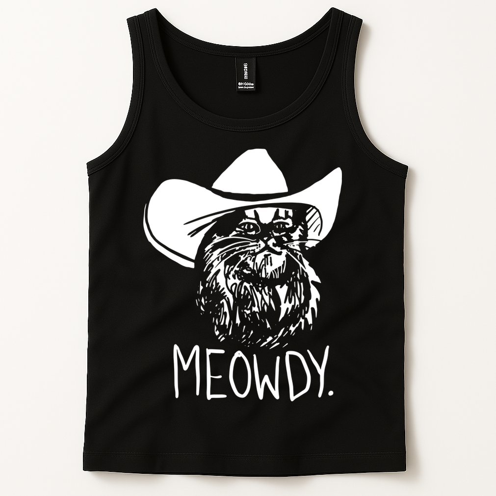 Meowdy Texas Cat Meme Tank Top