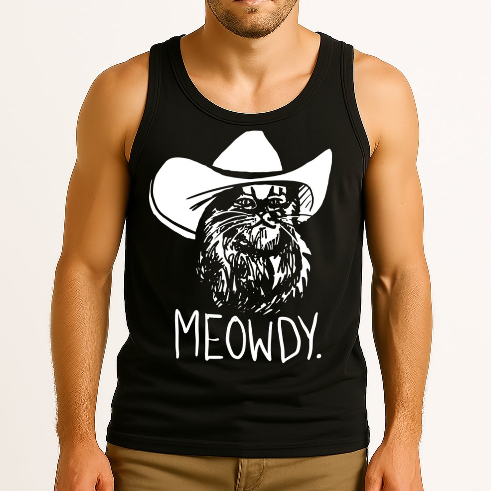 Meowdy Texas Cat Meme Tank Top