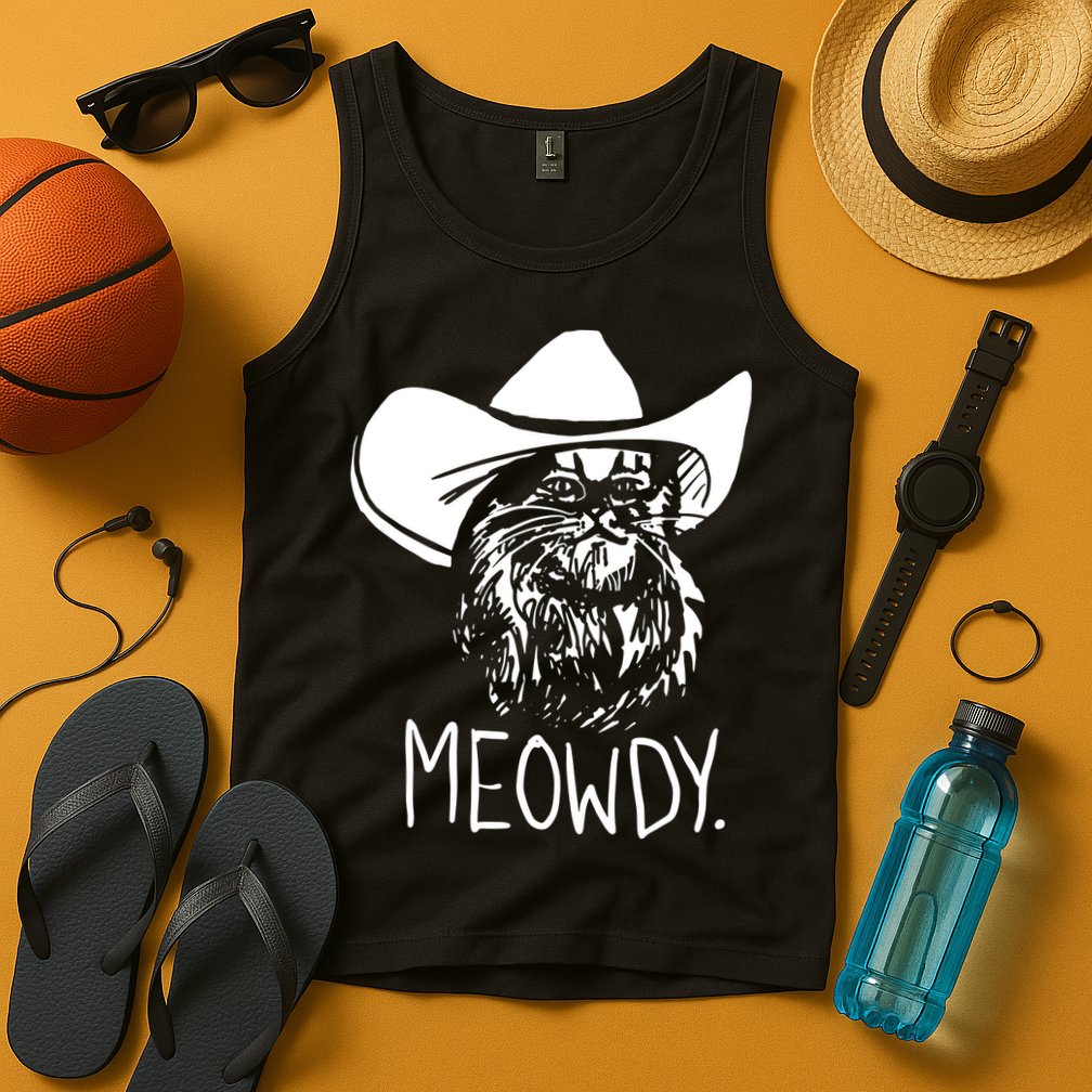 Meowdy Texas Cat Meme Tank Top