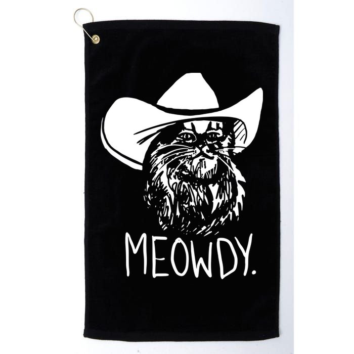 Meowdy Texas Cat Meme Golf Towel