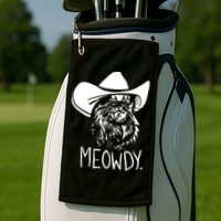 Meowdy Texas Cat Meme Golf Towel