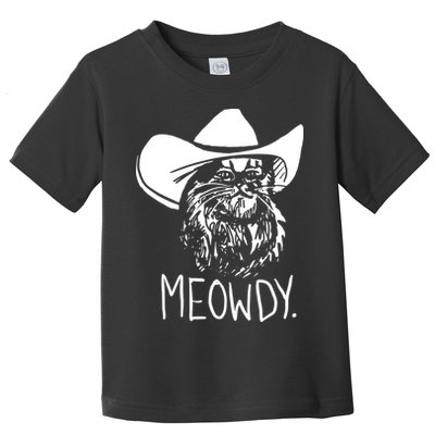 Meowdy Texas Cat Meme Toddler T-Shirt