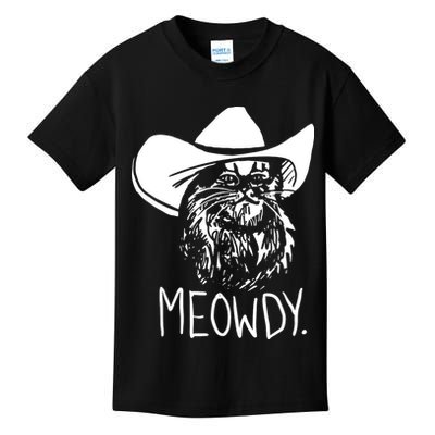 Meowdy Texas Cat Meme Kids T-Shirt