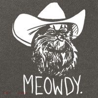 Meowdy Texas Cat Meme Cotton Canvas Backpack