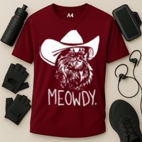 Meowdy Texas Cat Meme Cooling Performance Crew T-Shirt
