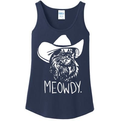 Meowdy Texas Cat Meme Ladies Essential Tank