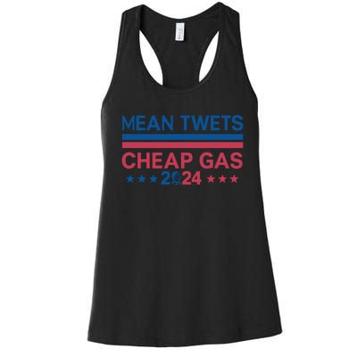 Mean Tweets Cheap Gas Retro Style Graphic Women's Racerback Tank