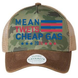 Mean Tweets Cheap Gas 2024 Graphic Legacy Tie Dye Trucker Hat