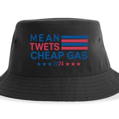 Mean Tweets Cheap Gas 2024 Graphic Sustainable Bucket Hat