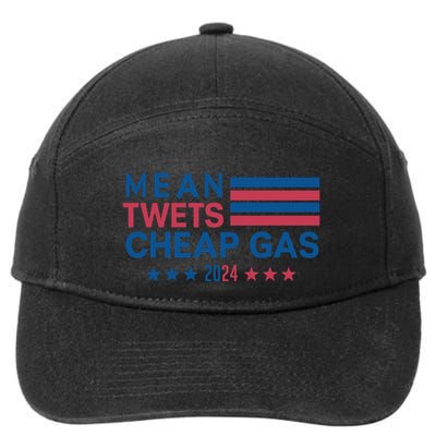 Mean Tweets Cheap Gas 2024 Graphic 7-Panel Snapback Hat