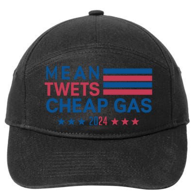 Mean Tweets Cheap Gas 2024 Graphic 7-Panel Snapback Hat