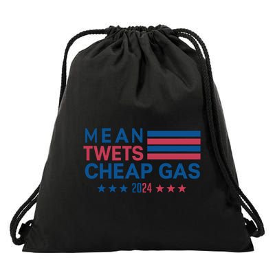 Mean Tweets Cheap Gas 2024 Graphic Drawstring Bag