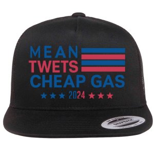 Mean Tweets Cheap Gas 2024 Graphic Flat Bill Trucker Hat