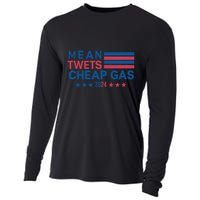 Mean Tweets Cheap Gas 2024 Graphic Cooling Performance Long Sleeve Crew