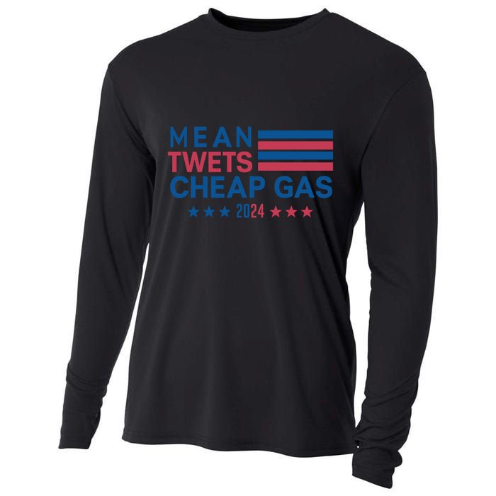 Mean Tweets Cheap Gas 2024 Graphic Cooling Performance Long Sleeve Crew