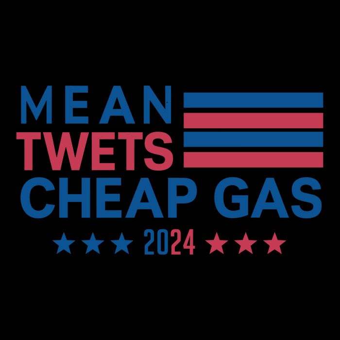 Mean Tweets Cheap Gas 2024 Graphic Cooling Performance Long Sleeve Crew