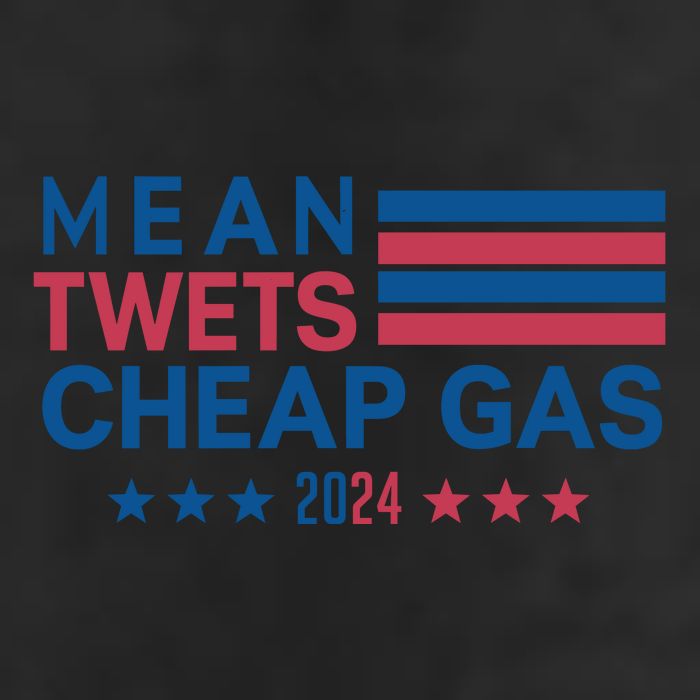 Mean Tweets Cheap Gas 2024 Graphic 25L Jumbo Tote