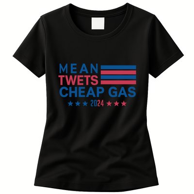 Mean Tweets Cheap Gas 2024 Graphic Womens T-Shirt