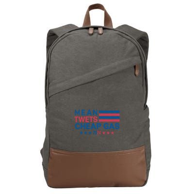 Mean Tweets Cheap Gas 2024 Graphic Cotton Canvas Backpack
