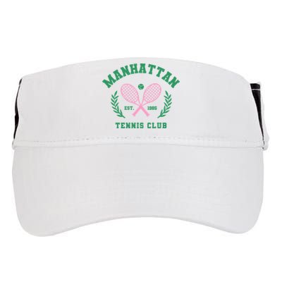 Manhattan Tennis Club Pink And Green Tennis Adult Drive Performance Visor