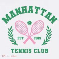 Manhattan Tennis Club Pink And Green Tennis Flatbill Hat