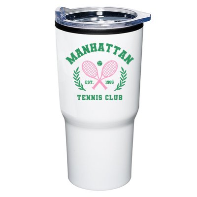 Manhattan Tennis Club Pink And Green Tennis Tumbler