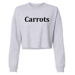 Med Tees Carrots Gift Grey Small Cropped Pullover Crew