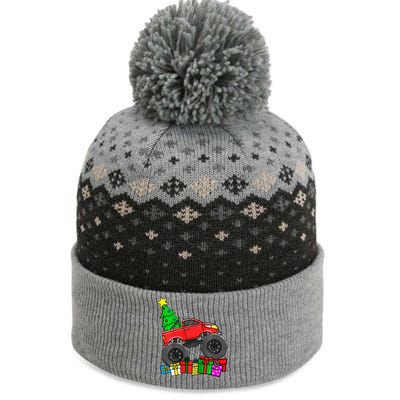 Monster Truck Christmas Tree The Baniff Cuffed Pom Beanie