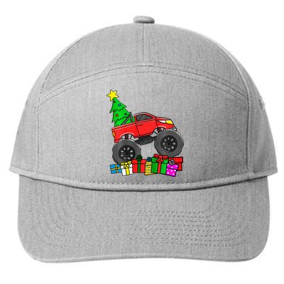 Monster Truck Christmas Tree 7-Panel Snapback Hat