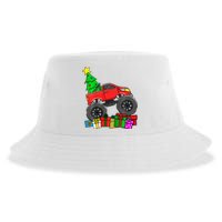 Monster Truck Christmas Tree Sustainable Bucket Hat