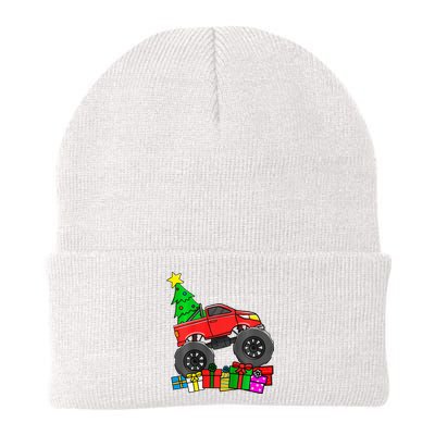 Monster Truck Christmas Tree Knit Cap Winter Beanie