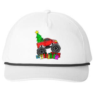 Monster Truck Christmas Tree Snapback Five-Panel Rope Hat